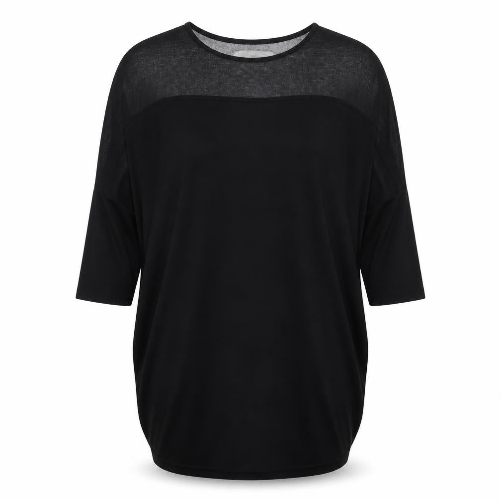 so central Womens Black   Basic T-Shirt Size XS