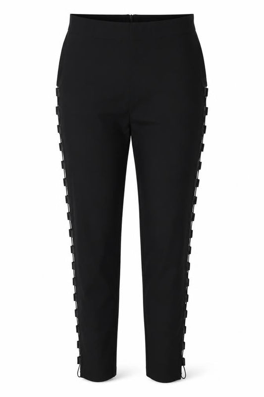 PRETTYLITTLETHING Womens Black   Trousers  Size 10 L28.5 in