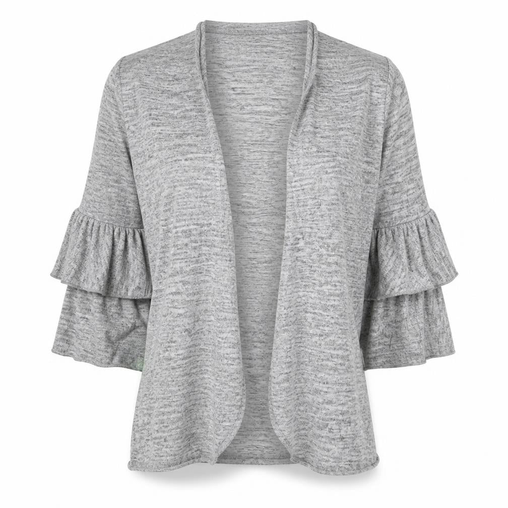 New Look Womens Grey  Knit Cardigan Jumper Size S