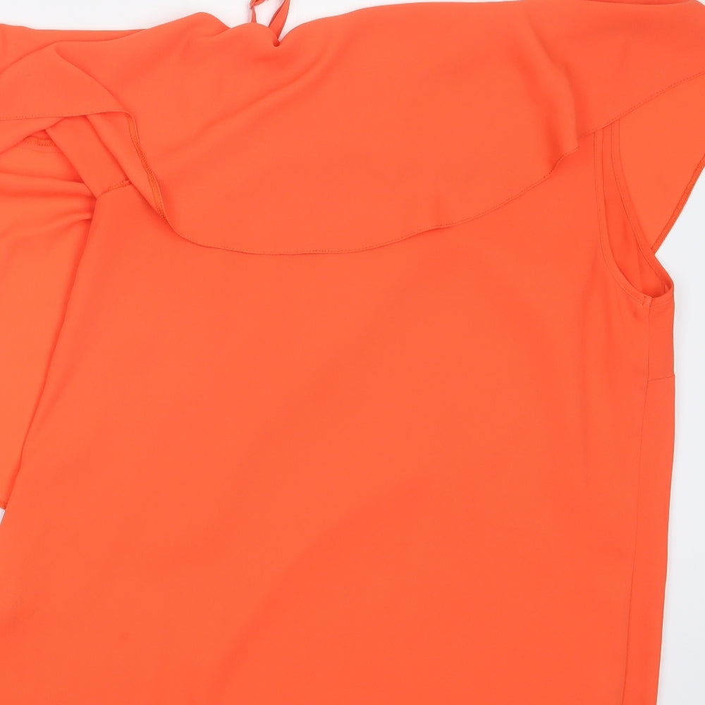 George Womens Orange   Basic Blouse Size 12