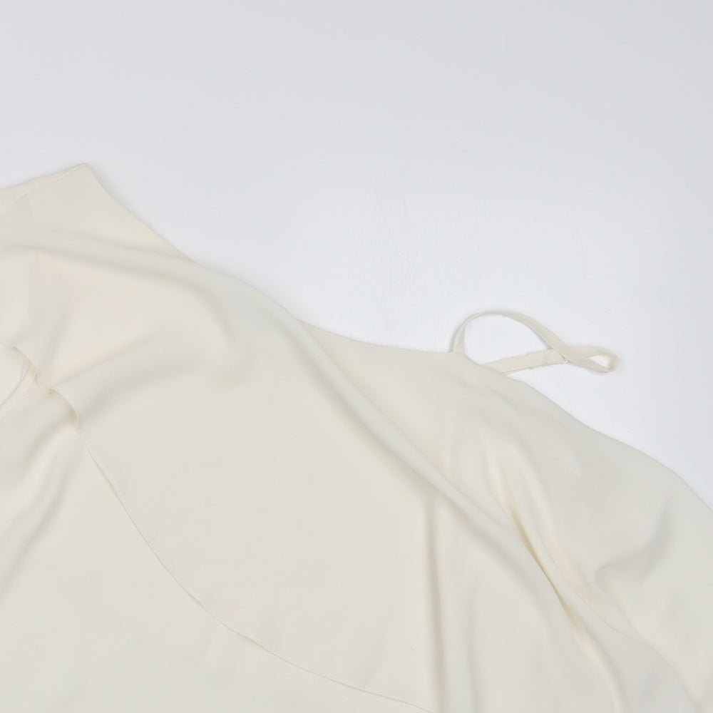 George Womens Ivory   Basic Blouse Size 12