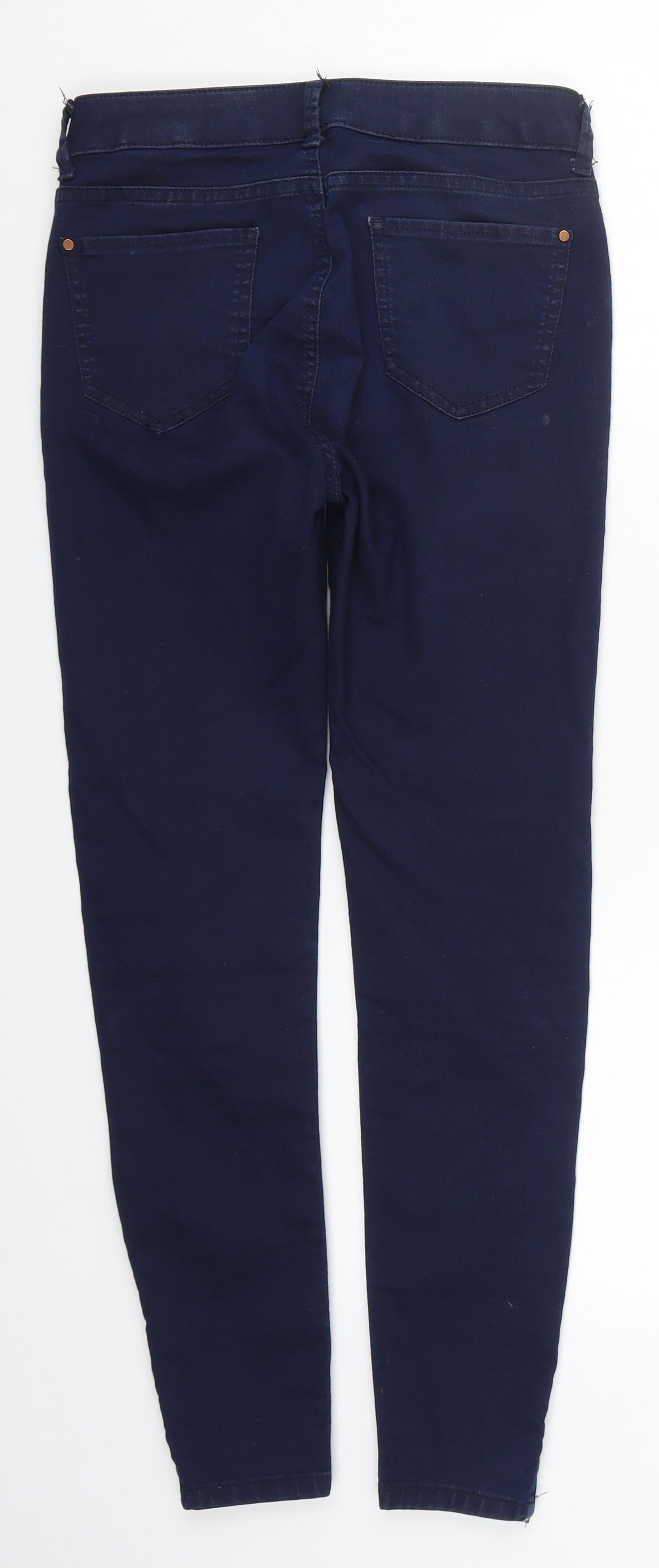 Marks and Spencer Womens Blue  Denim Skinny Jeans Size 8 L25 in