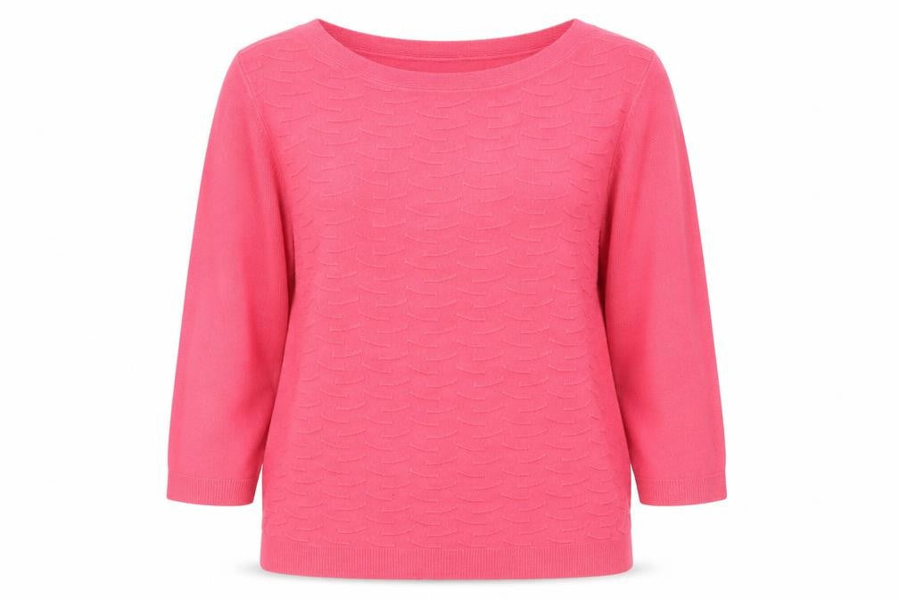 Bonmarché Womens Pink Knit Pullover Jumper Size 14