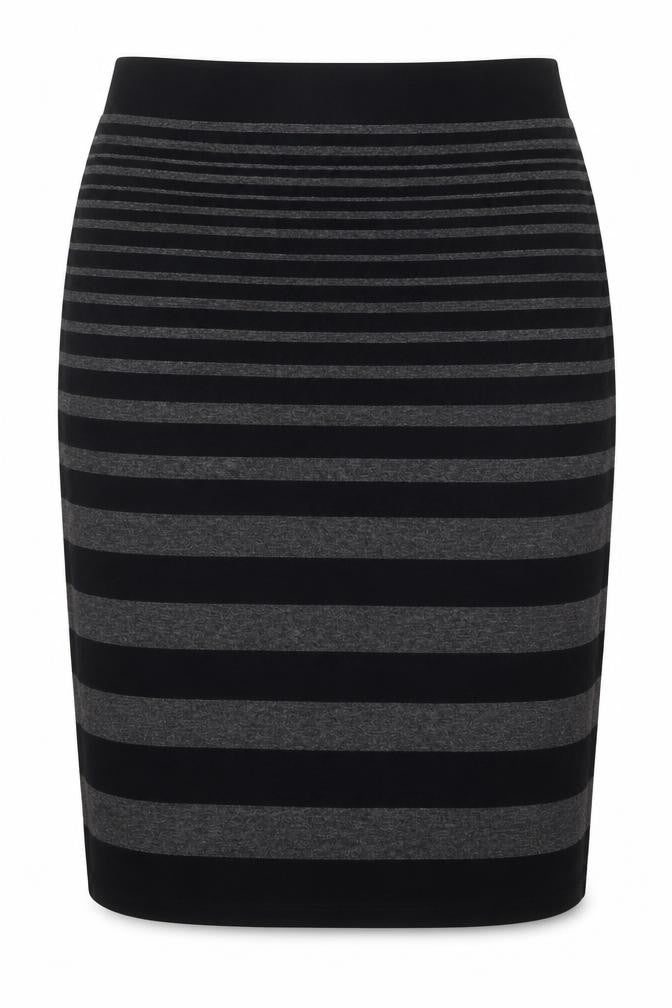 Next Womens Black Striped  Straight & Pencil Skirt Size 27 in