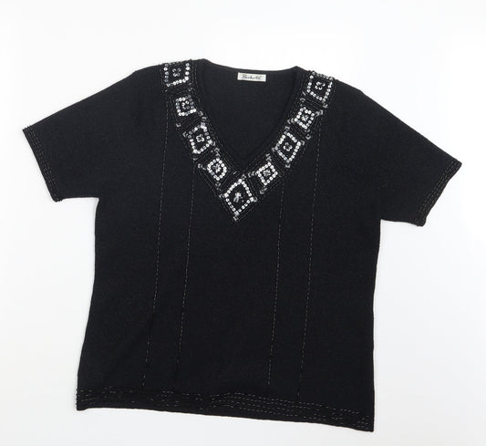 Berkertex Womens Black   Pullover Jumper Size 14