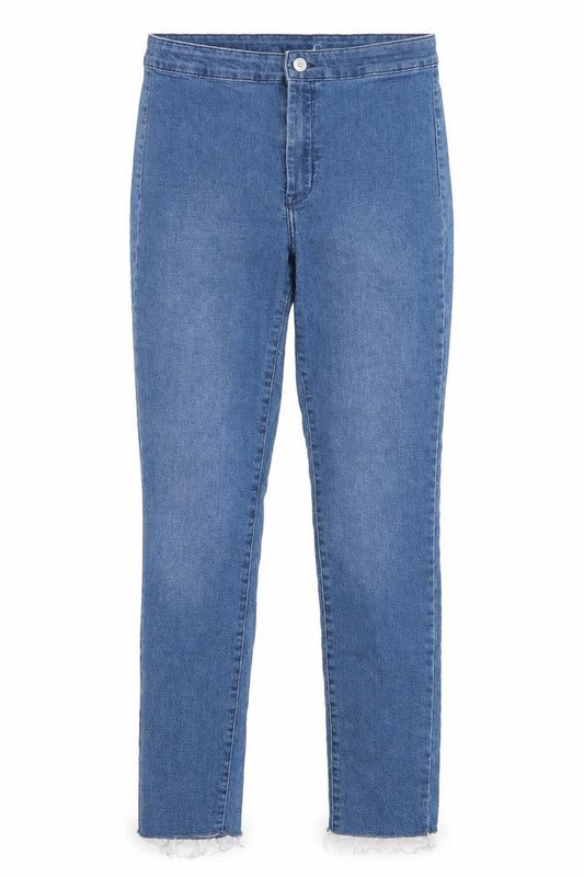 Divided by H&M Womens Blue  Denim Straight Jeans Size 12 L27 in