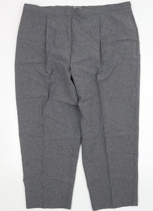 Dreamsfit Womens Grey   Trousers  Size 26 L25 in