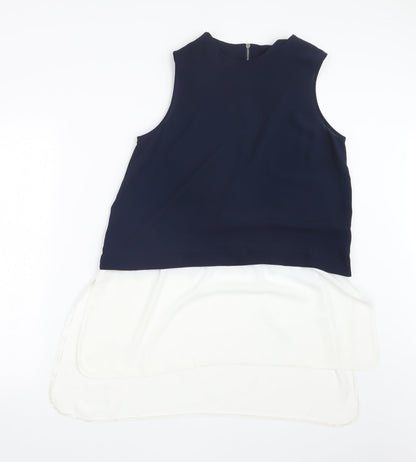 Additional front view of Atmosphere women’s blue basic blouse, size UK 12
