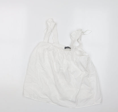 Jeff&Co Womens White   Basic T-Shirt Size 10