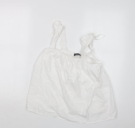 Jeff&Co Womens White   Basic T-Shirt Size 10