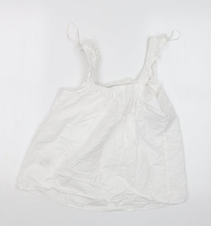Jeff&Co Womens White   Basic T-Shirt Size 10