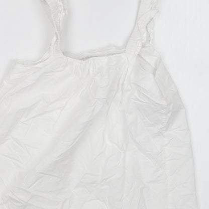 Jeff&Co Womens White   Basic T-Shirt Size 10