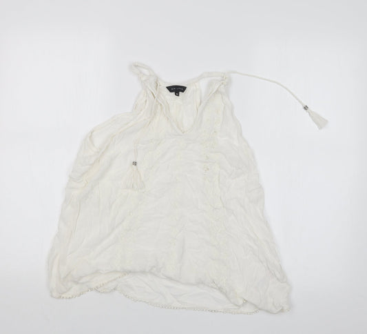 New Look Womens White   Basic Blouse Size 10