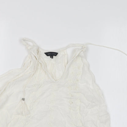 New Look Womens White   Basic Blouse Size 10