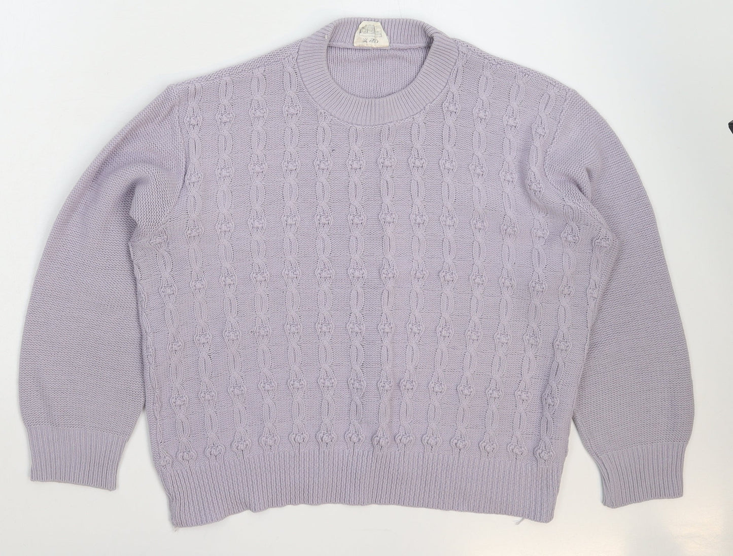 Moonlight Womens Grey  Knit Pullover Jumper One Size