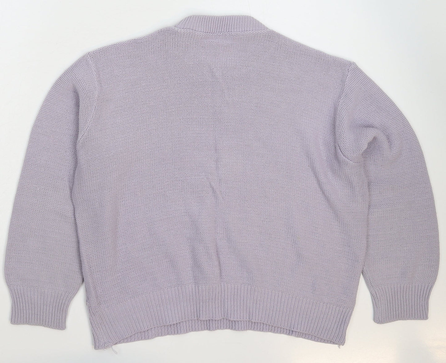 Moonlight Womens Grey  Knit Pullover Jumper One Size