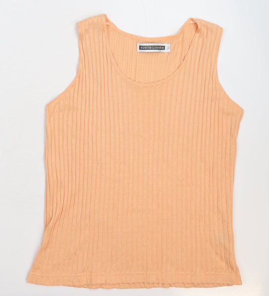South Lodge Womens Beige  Knit Basic Tank Size M