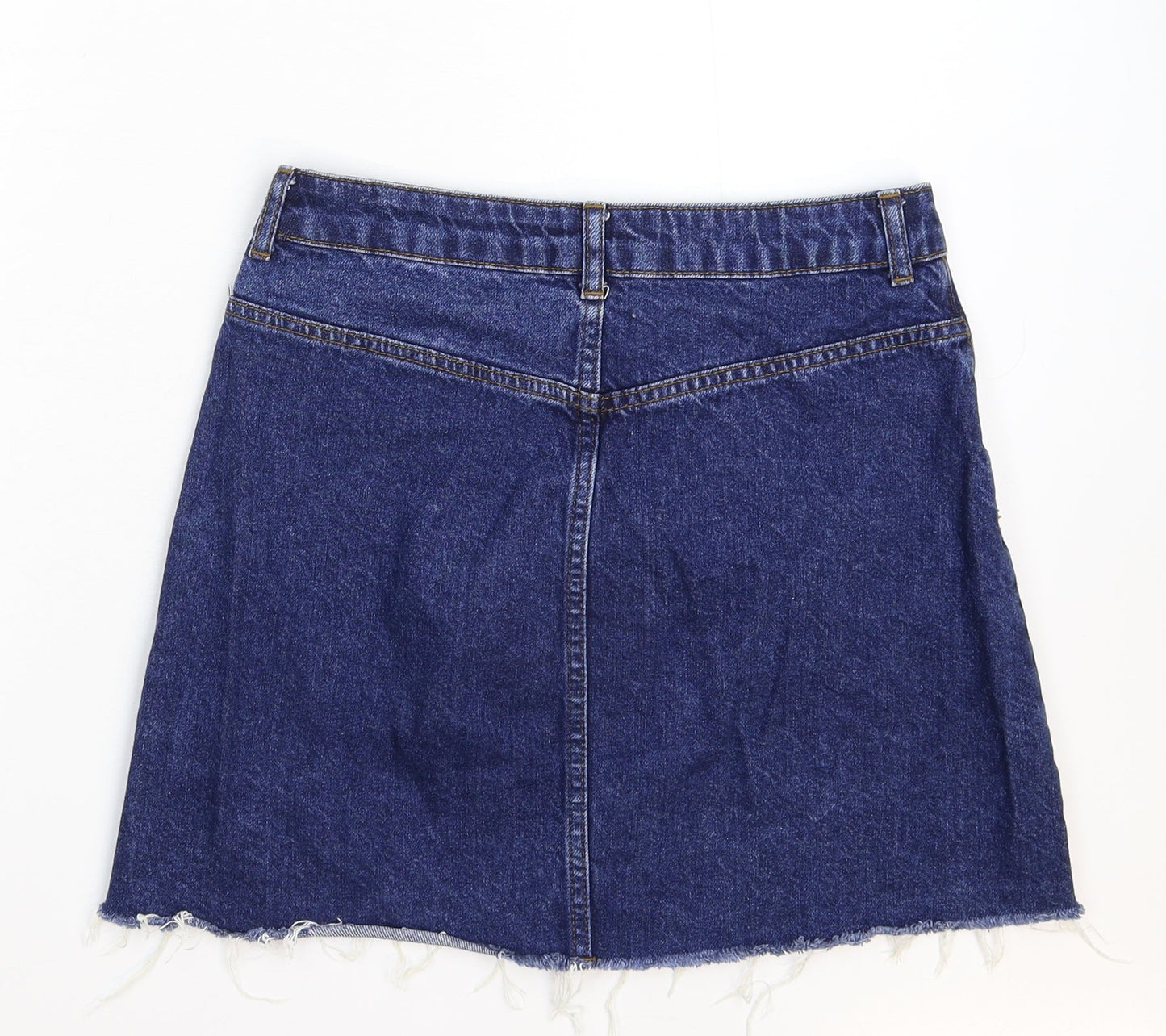 Topshop Womens Blue  Denim Mini Skirt Size 10