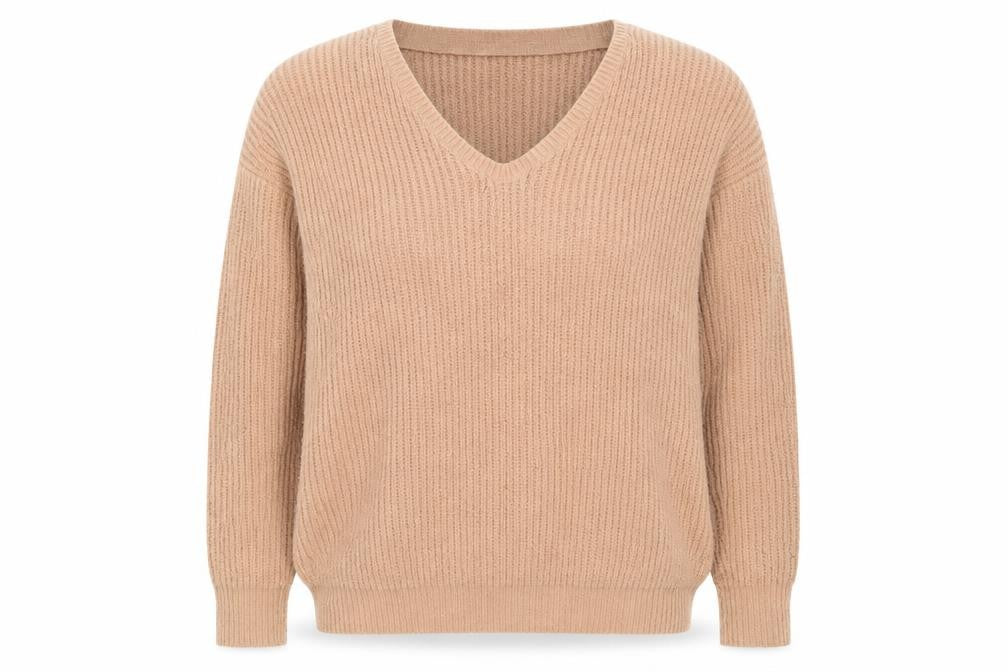 Atmosphere Womens Beige  Knit Pullover Jumper Size 8  - Oversized