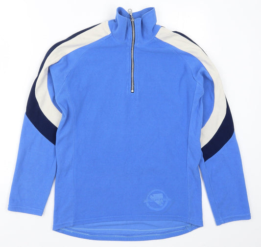 Endura Womens Blue Striped Fleece Jacket  Size M
