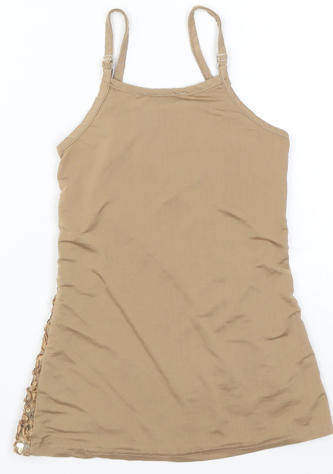 CYL Girls Beige   Basic Tank Size 4 Years