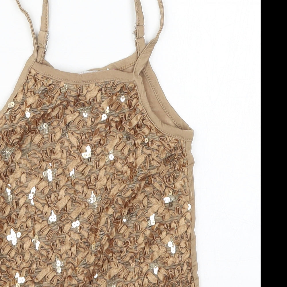 CYL Girls Beige   Basic Tank Size 4 Years