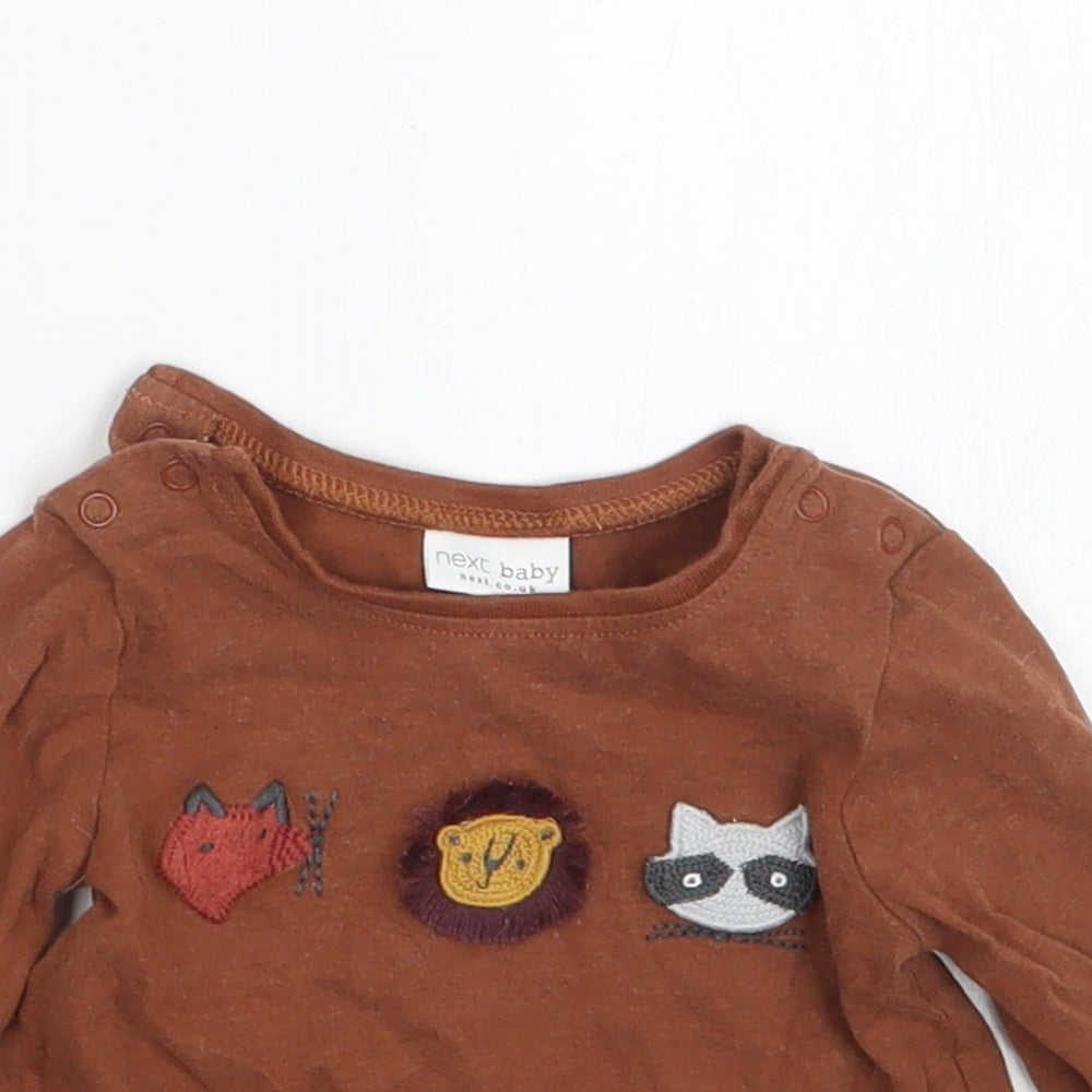 NEXT Boys Brown   Basic T-Shirt Size 0-3 Months