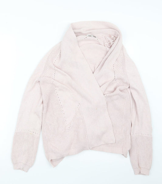 RJR.John Rocha Womens Pink  Knit Cardigan Jumper Size 10