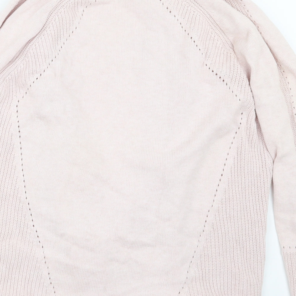 RJR.John Rocha Womens Pink  Knit Cardigan Jumper Size 10