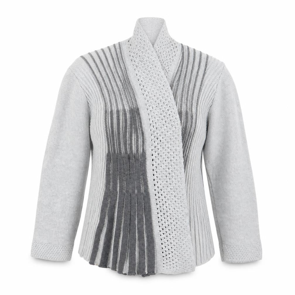 Pulse Womens Grey  Knit Cardigan Jumper Size S
