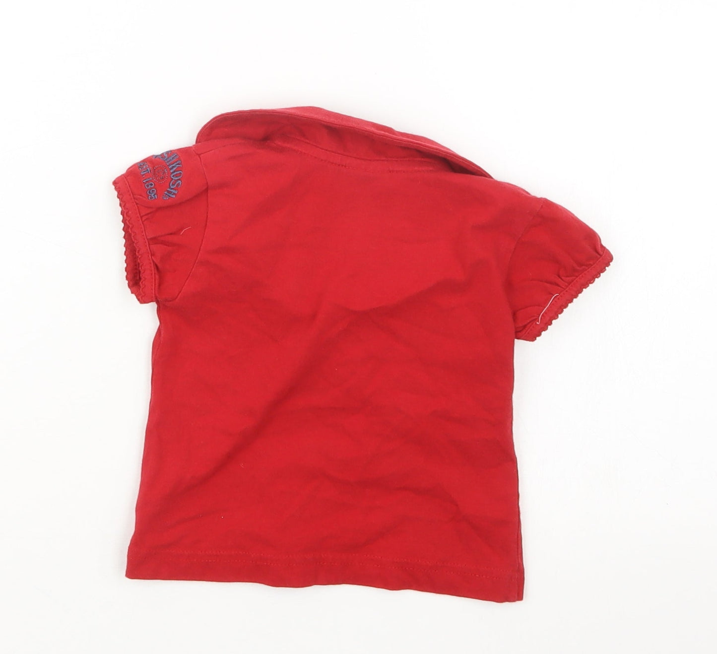 OshKosh Girls Red   Basic T-Shirt Size 12 Months