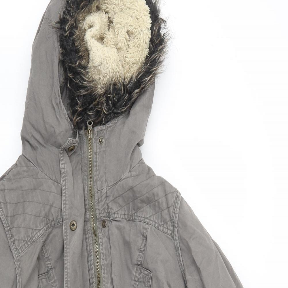Dorothy Perkins Womens Grey   Jacket Coat Size 12