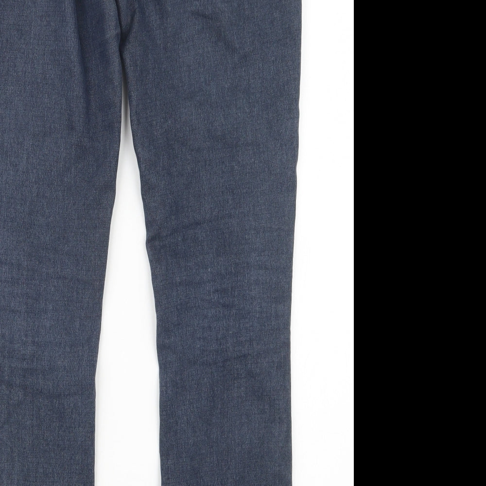 Miss Selfridge Womens Blue  Denim Jegging Jeans Size 10 L29 in