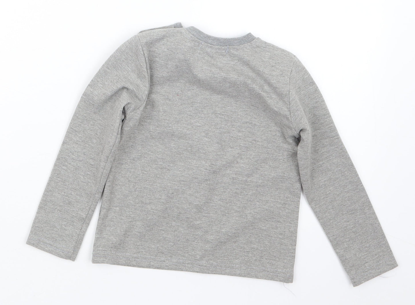 Child Face Boys Grey   Pullover Jumper Size 18-24 Months