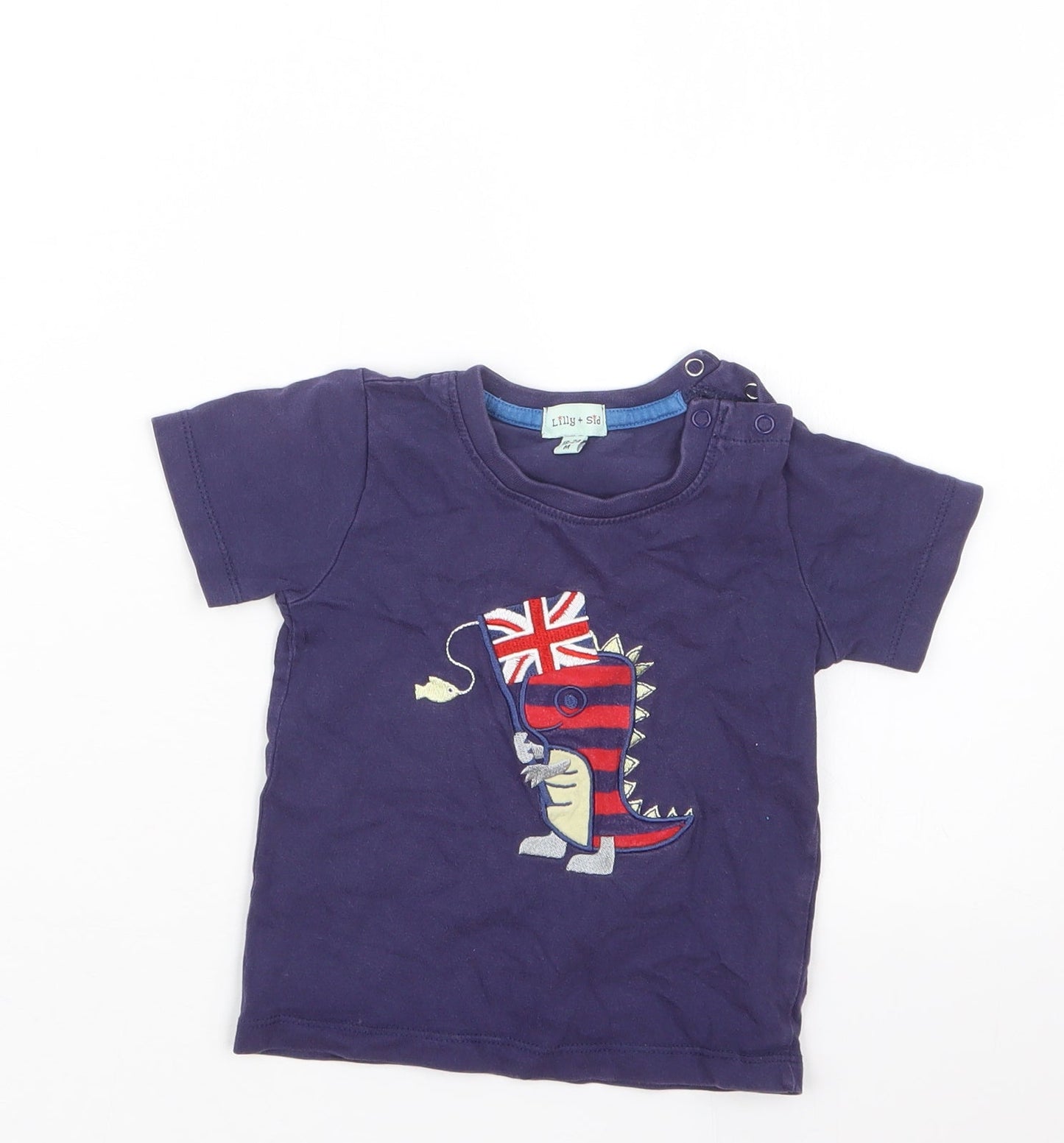 Lily & Sid Boys Blue   Basic T-Shirt Size 18-24 Months