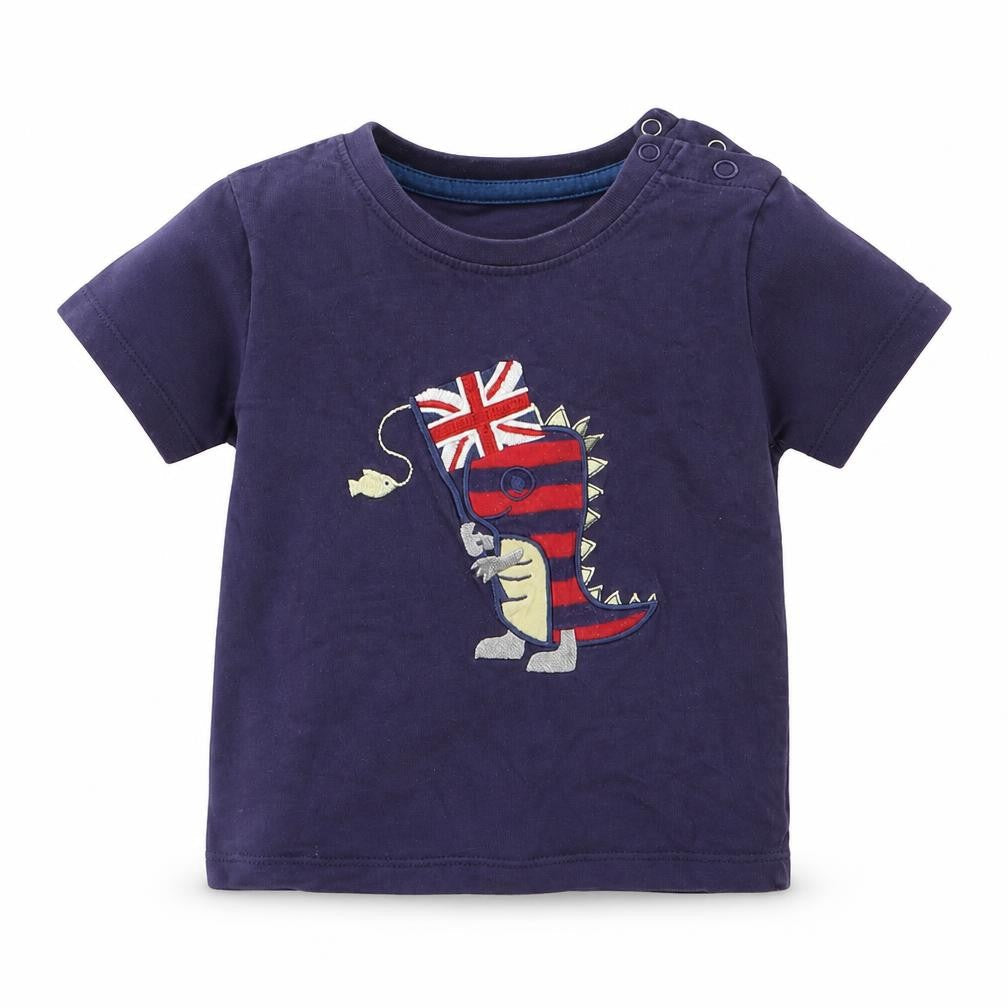 Lily & Sid Boys Blue   Basic T-Shirt Size 18-24 Months