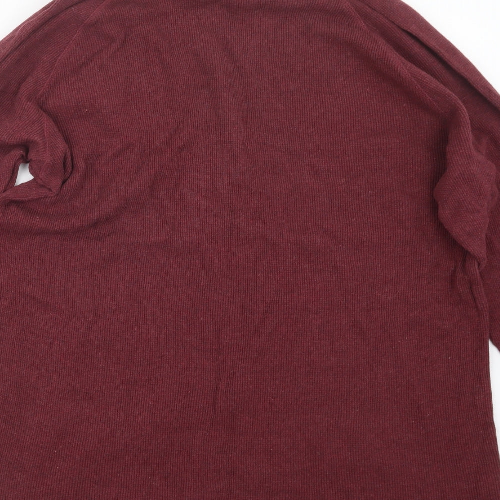 George Mens Purple  Knit Pullover Jumper Size XL