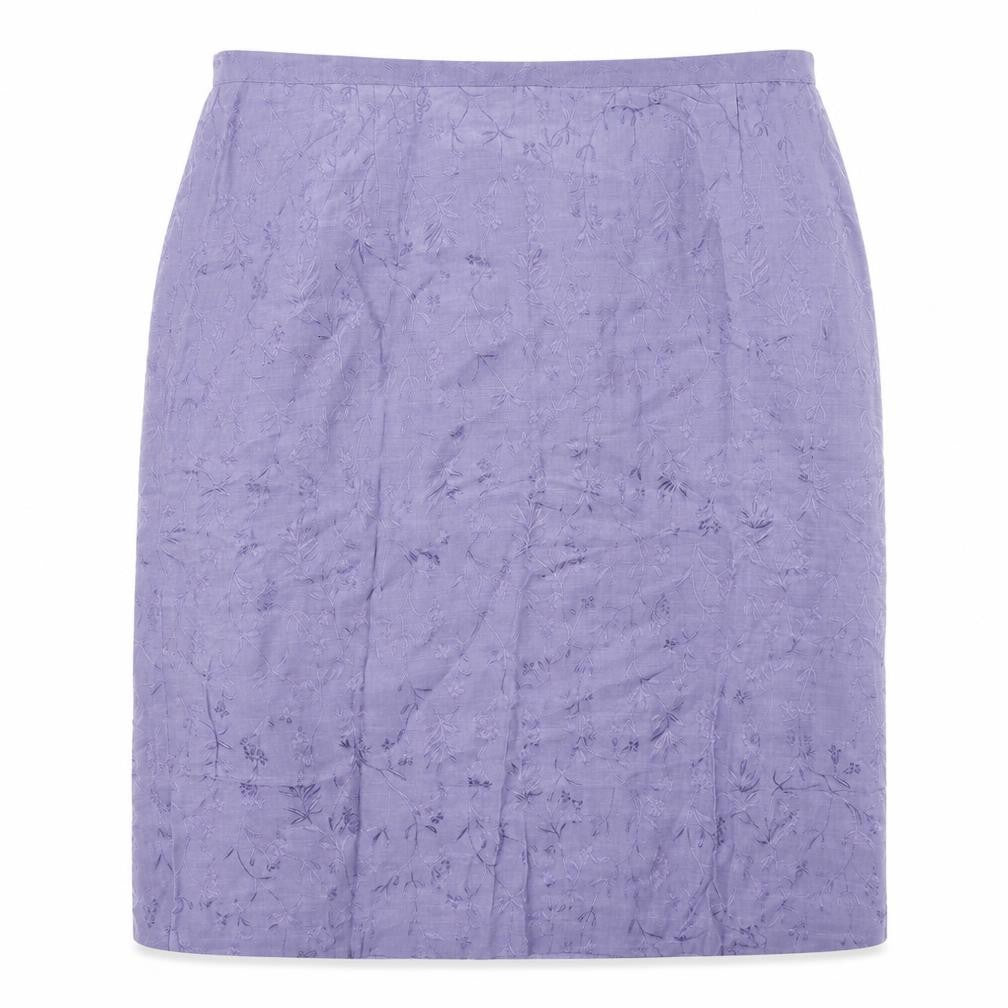 Essence Womens Purple Floral  Straight & Pencil Skirt Size 26