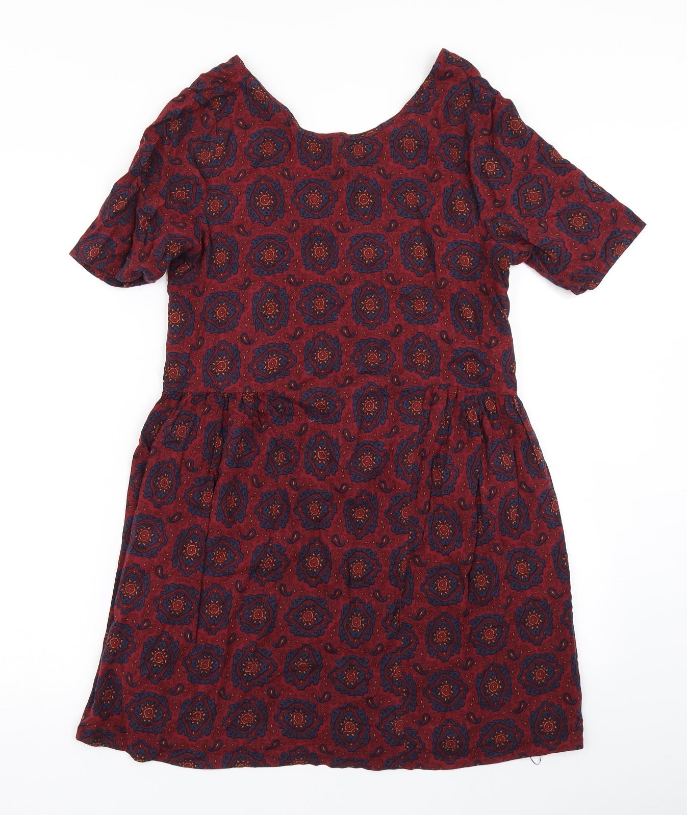 Staring at Stars Womens Purple Batik  Skater Dress  Size XS