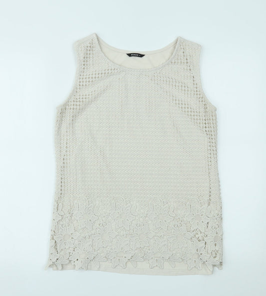 Roman Womens Beige   Basic Tank Size 12