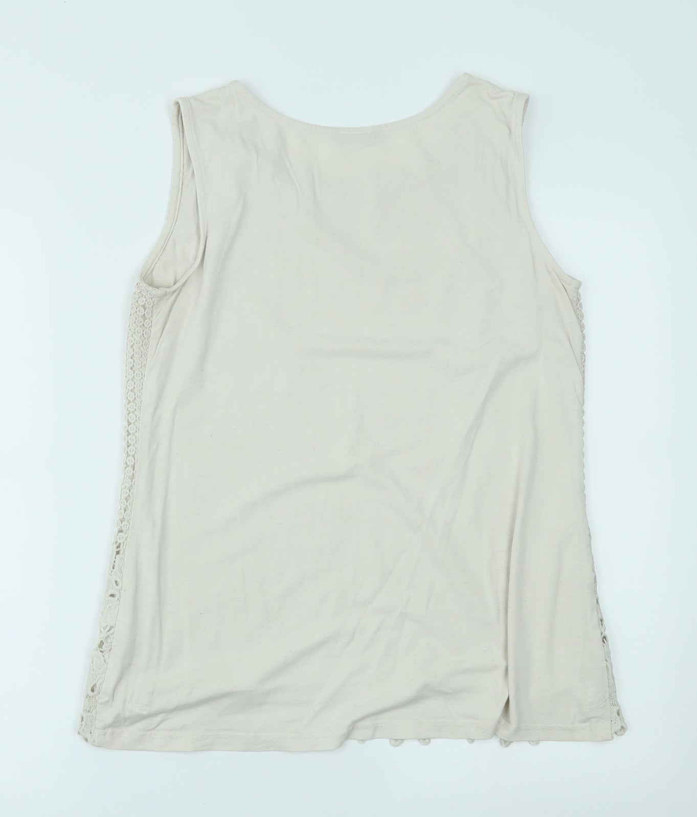 Roman Womens Beige   Basic Tank Size 12