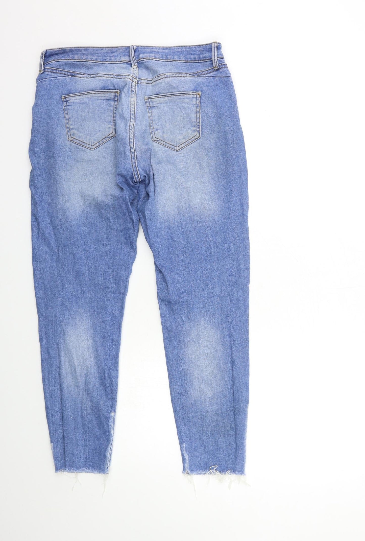 Denim & Co. Womens Blue  Denim Skinny Jeans Size 10 L27 in