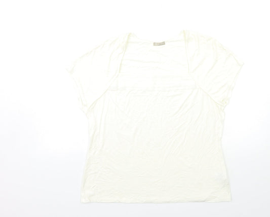 PLANET Womens White   Basic T-Shirt Size L