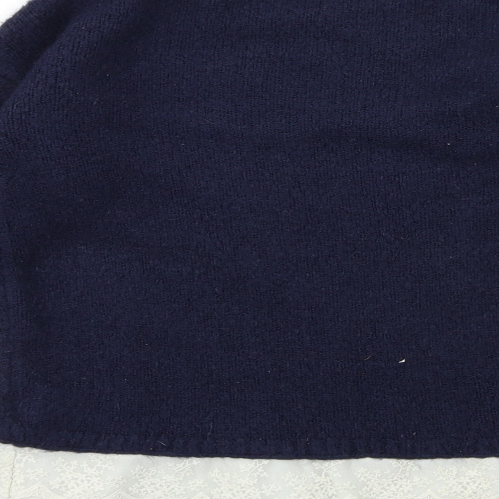 Young Dimension Girls Blue  Knit Pullover Jumper Size 12 Years