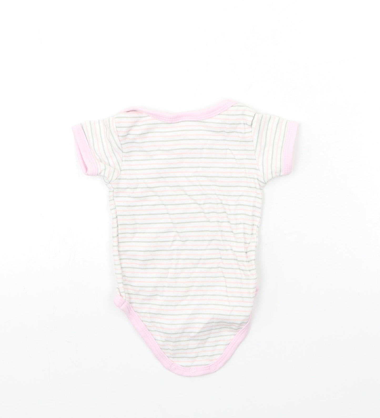 Bee Bo Baby White Striped  Babygrow One-Piece Size 3-6 Months