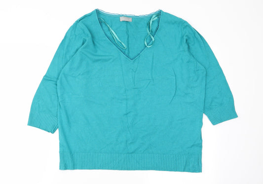 Per Una Womens Green   Pullover Jumper Size 22