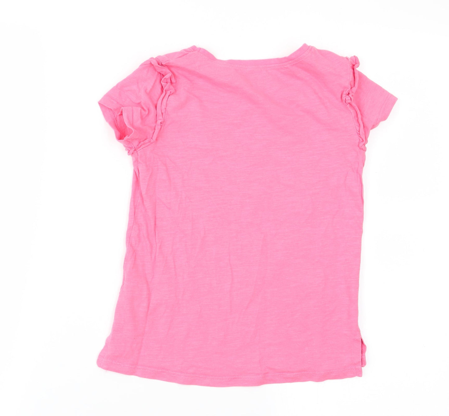Matalan Girls Pink   Basic T-Shirt Size 7 Years