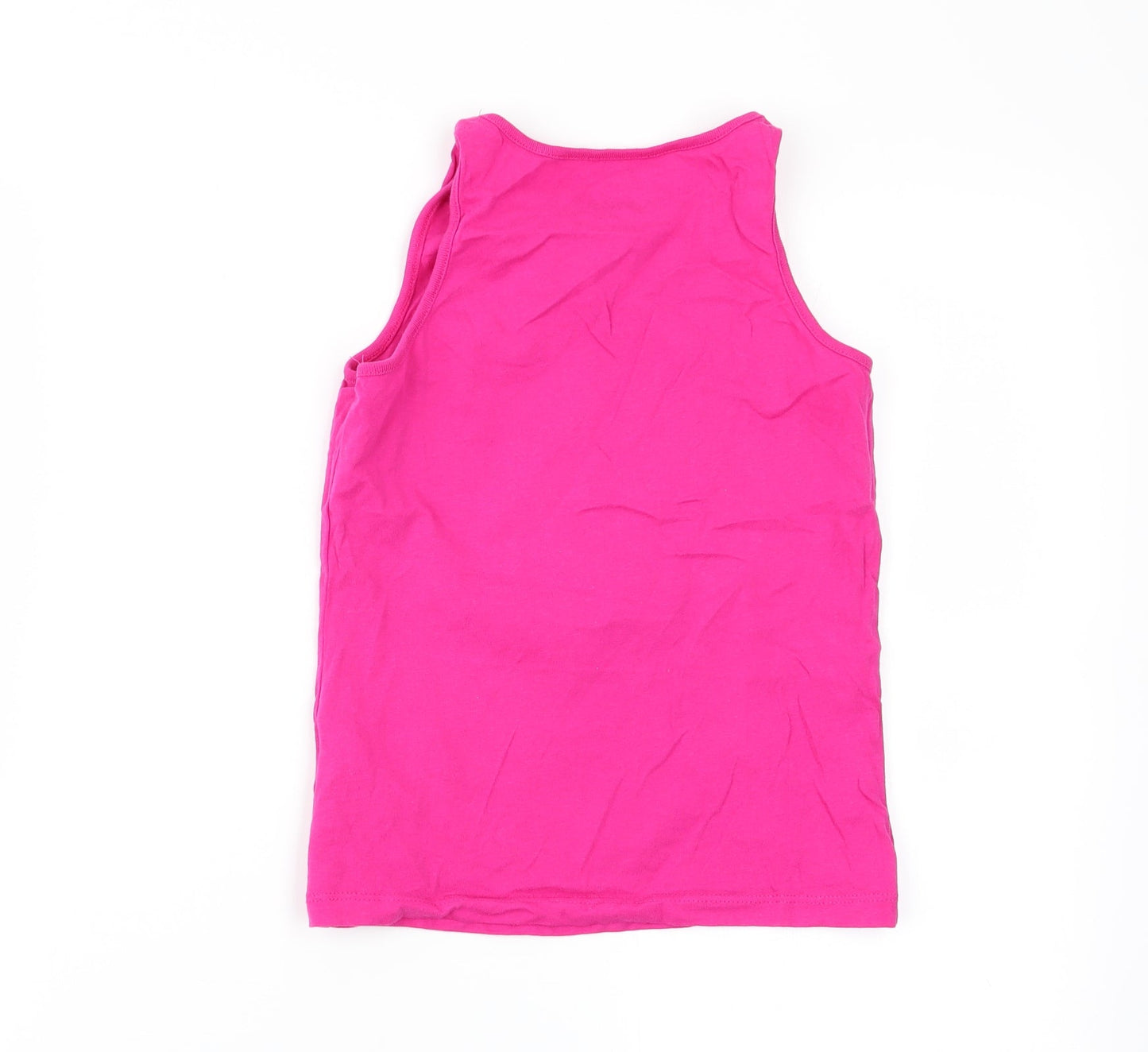 pep and co Girls Pink   Basic Tank Size 7-8 Years