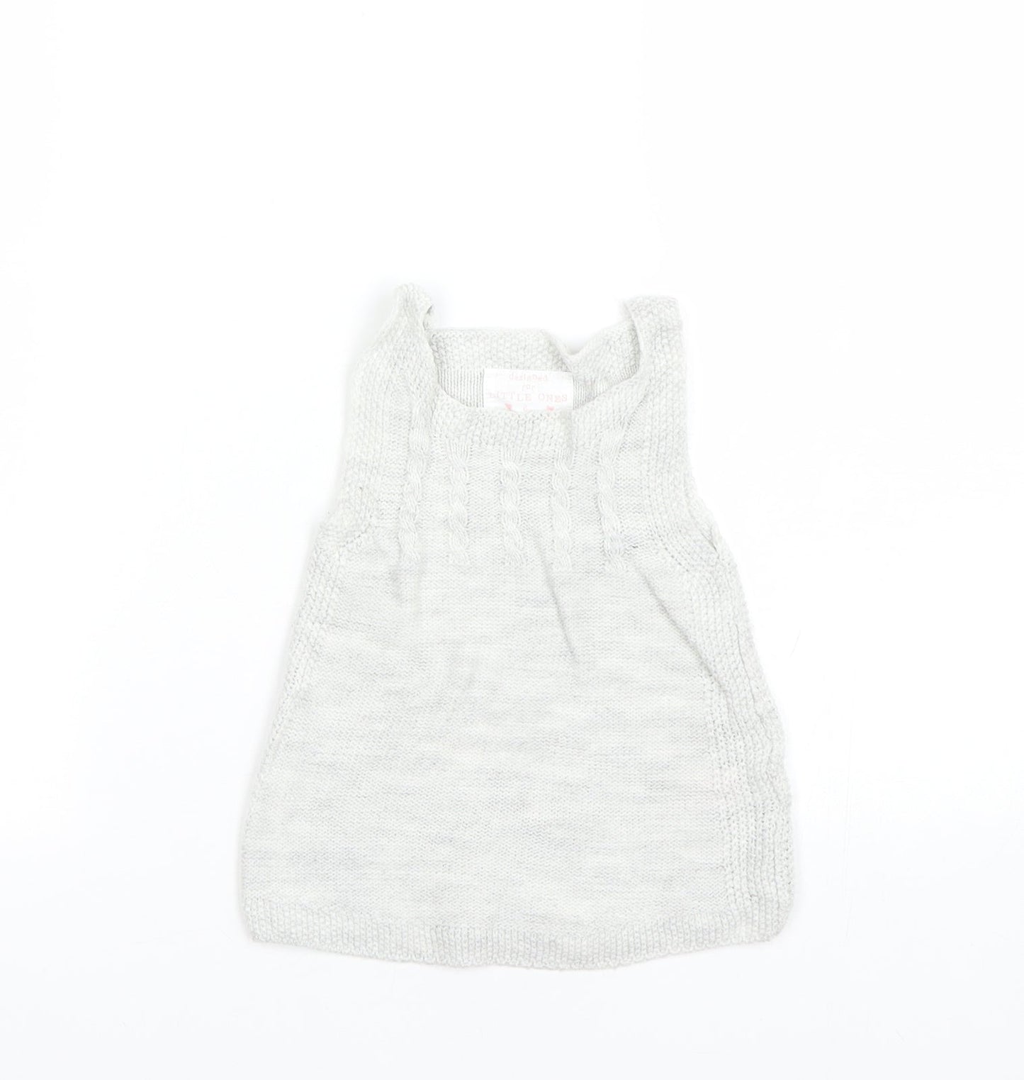 F&F Girls Grey   Tank Dress  Size 6-9 Months