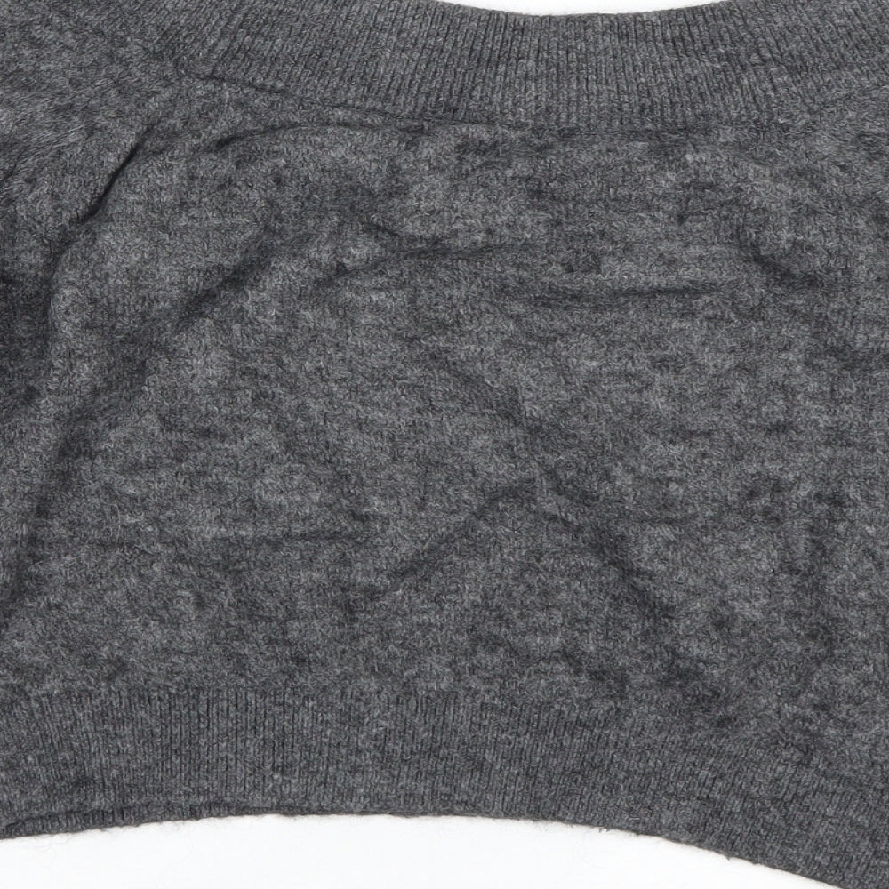 H&M Womens Grey   Pullover Jumper Size S